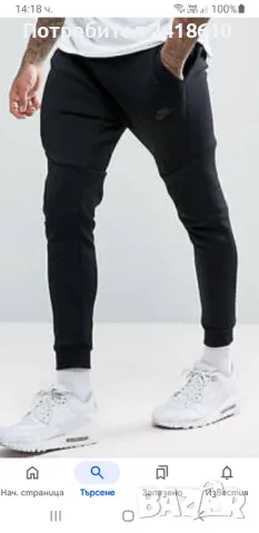 Nike Tech Fleece Pant Mens Size M Slim Fit ОРИГИНАЛ! Мъжко Долнище!, снимка 14 - Спортни дрехи, екипи - 49905223