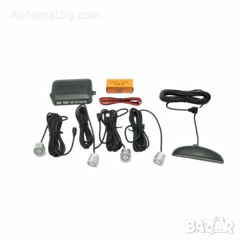 Парктроник Automat, Parking sensor с четири сензора, Дисплей, Светло Сив
