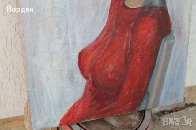 Стара маслена картина /масло-платно/, снимка 9 - Картини - 38628961