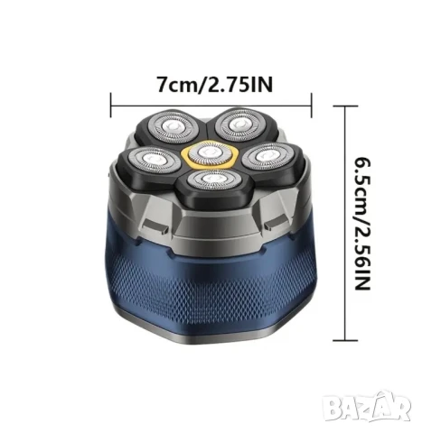 Електрическа Самобръсначка Ново Поколение, Ротационна, Безжична и USB Зареждане, Машинка за Бръснене, снимка 3 - Други - 50906575