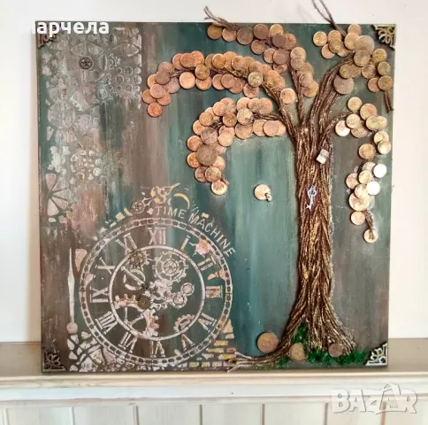 Картини "Дърво на парите" с монети, снимка 2 - Картини - 48769357
