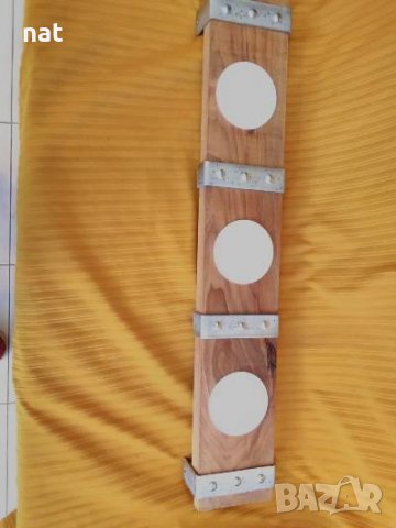 Ръчно изработен дървен полилей/ орех/ ! , снимка 4 - Полилеи - 38987212