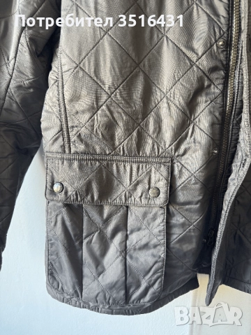 Сиво Мъжко Зимно Яке Barbour - Размер XL, снимка 4 - Якета - 42121857
