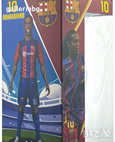 Футболна фигура на футболист Ronaldinho - FCB, снимка 7 - Фигурки - 50562931