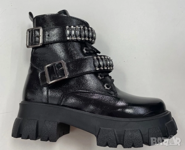 Дамски боти с камъни, снимка 3 - Дамски боти - 52384782