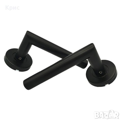 Метални дръжки за врати черен цвят., снимка 3 - Други - 43484577
