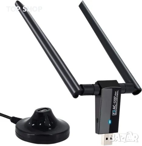 1200Mbps USB WiFi адаптер двубандов VOODA, снимка 6 - Мрежови адаптери - 48485795