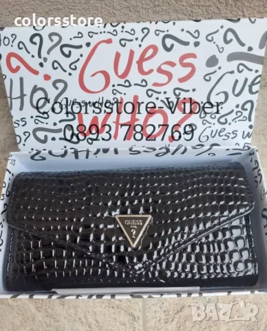 Портмоне Guess  черен лак -IA21r