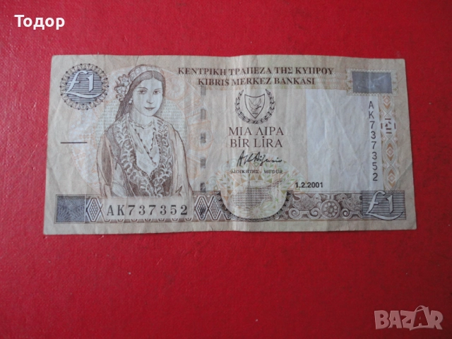 1 Паунд 2001 Кипър 6, снимка 4 - Нумизматика и бонистика - 52833376