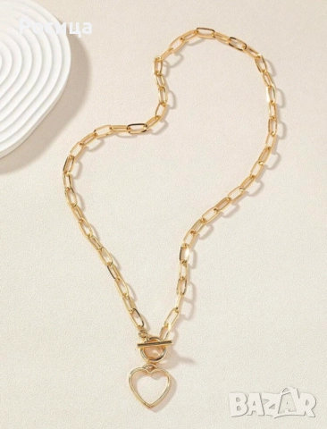 Дамско колие златисто , снимка 2 - Колиета, медальони, синджири - 51531294