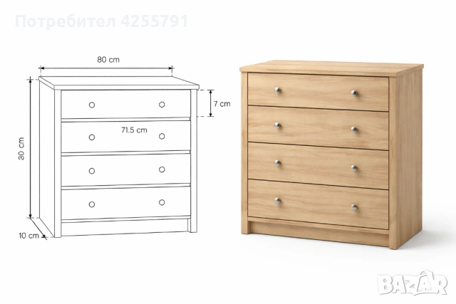 Бюро с надстройка, снимка 6 - Бюра - 53249106