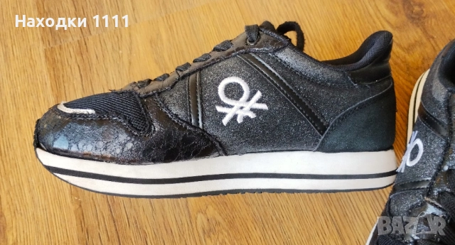 BENETTON Бенетон Готини сникърси маратонки, оригинални, номер 38, перфектни, снимка 5 - Маратонки - 52122394