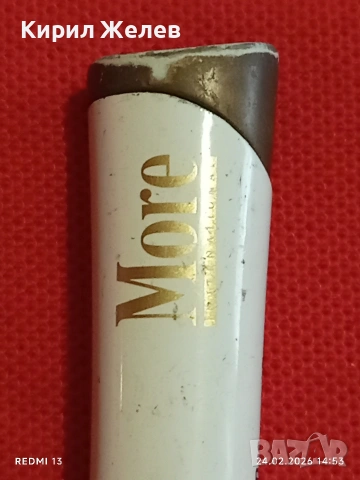 Метална запалка MORE работи иска зареждане за КОЛЕКЦИЯ ДЕКОРАЦИЯ 28644, снимка 2 - Колекции - 53606239