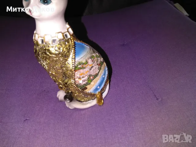 Египетска котка Н-14см на 7х6см украсена за интериор, снимка 3 - Декорация за дома - 49486686