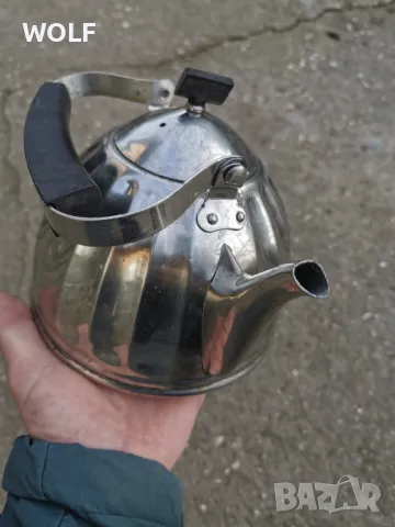 Руски маркиран ретро чайник 2литра, снимка 3 - Антикварни и старинни предмети - 48604811