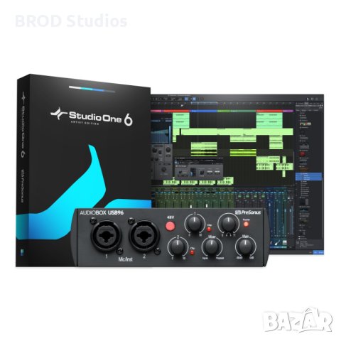 PreSonus AudioBox USB96 Студиен аудио-интерфейс, снимка 3 - Ресийвъри, усилватели, смесителни пултове - 40808161