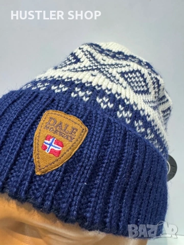 Зимна шапка DALE OF NORWAY  100% вълна, снимка 5 - Шапки - 53539731