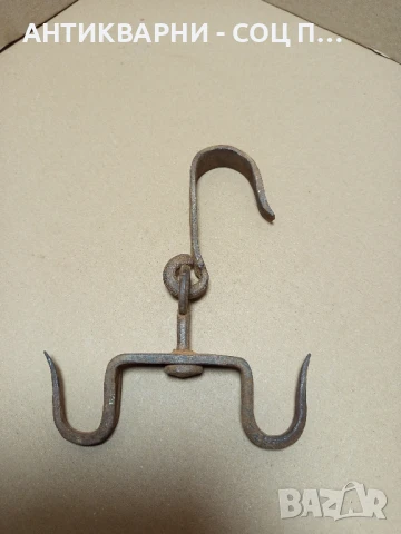 Соц Стар Малък Ръчно Кован Ченгел За Дране., снимка 5 - Антикварни и старинни предмети - 50913561