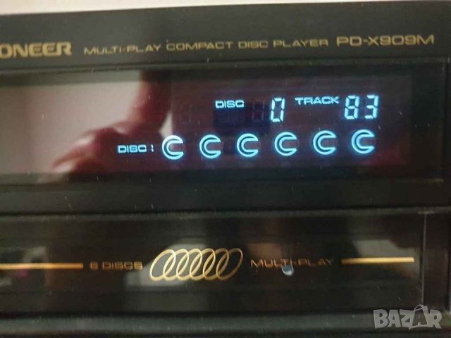 Multi play compact disc player Pioneer PD-X909M CD player с 6 диска. В много добро състояние. Всичко, снимка 4 - Декове - 32761100