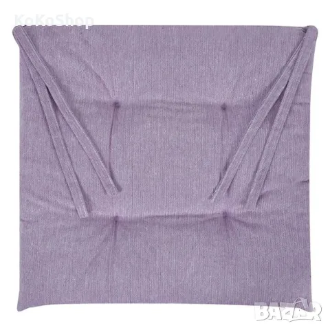 Лилава възглавница  за стол-38х38х5 см./декоративна възглавница, снимка 3 - Възглавници - 49689149