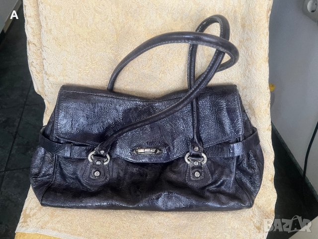 Дамска чанта естествена кожа Francesco Biasia, снимка 2 - Чанти - 43602738
