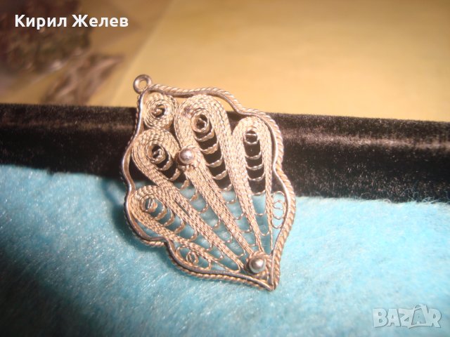 СТАРИНЕН ФИЛИГРАНЕН СРЕБЪРЕН МЕДАЛЬОН СРЕБРО с ГРАНУЛАЦИЯ РЪЧНА РАБОТА УНИКАЛНО БИЖУ 19 ВЕК 24484, снимка 9 - Антикварни и старинни предмети - 34753933