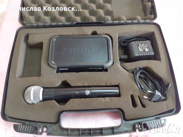 Оригинален безжичен микрофон Shure PGX4SM58, снимка 2 - Микрофони - 53537706
