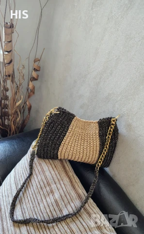 Дамски луксозни плетени чанти ръчно изработени , снимка 8 - Чанти - 34820731