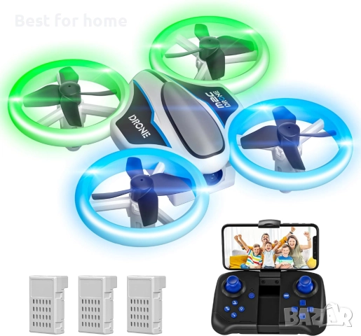 Сгъваем Дрон с HD Камера – FPV пренос на живо, 2 батерии, снимка 5 - Дронове и аксесоари - 52954663