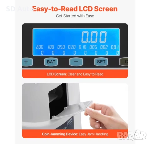 Сортировъчна и броячна машина за евро монети / 147-монети/мин, снимка 4 - Друго търговско оборудване - 52895243