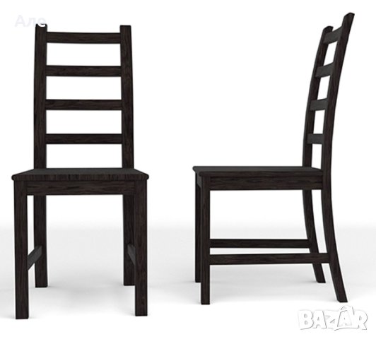 Ikea 4 бр. дървени столове, снимка 6 - Столове - 43733022