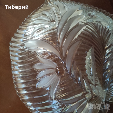 Кристална фруктиера, снимка 2 - Аксесоари за кухня - 52024783