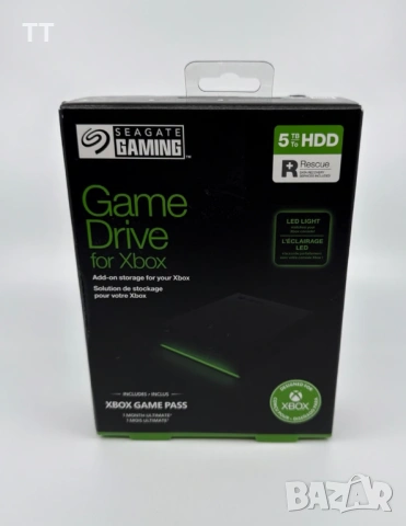 Външен хард диск Seagate Game Drive за Xbox, 5TB, USB 3.0, Черен, снимка 2 - Външни хард дискове - 53565172