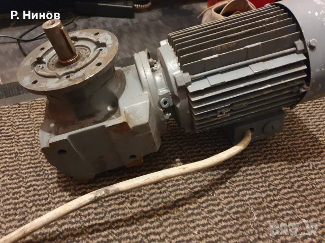 Монофазен ел.двигател 1.1 кW 75 оборота , снимка 3 - Електродвигатели - 47995424