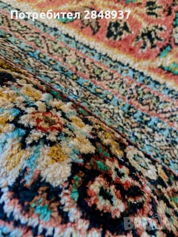 Копринен килим Кашмир , снимка 9 - Килими - 48844434