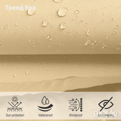 Водоустойчива тента 4x4x4 метра, снимка 4 - Градински мебели, декорация  - 51716366
