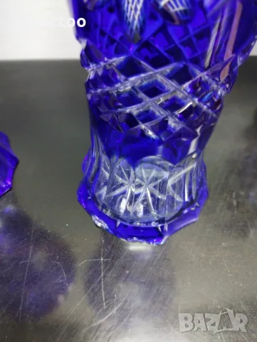 Кристални вази-цветен кристал, снимка 4 - Вази - 47659122
