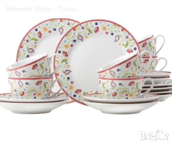 🍽️ Порцеланов луксозен сервиз Ritzenhoff & Breker Doppio Shanti 18 части – Елегантност и стил за ва, снимка 4 - Сервизи - 48863395