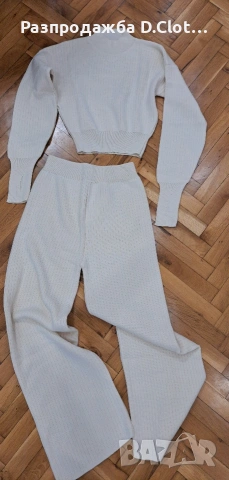 плетен комплект S/M и поли Zara и др