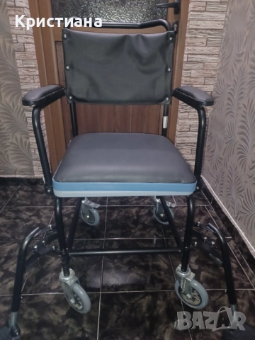 Инвалиден стол комбиниран тоалетен / стол за баня, снимка 9 - Инвалидни колички - 52674780