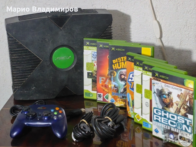 Xbox classic пълен комплект + игри