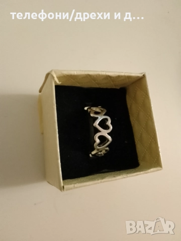 3 сребристи дамски пръстена (вътрешен диаметър 17 мм), снимка 5 - Пръстени - 51679317