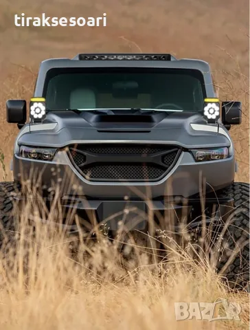 90W LED Халоген Диоден Фар с Аварийна Светлина Блиц Маяк Боен Фар, снимка 7 - Аксесоари и консумативи - 47583336