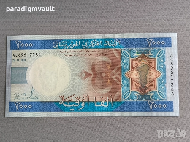 Банкнота - Мавритания - 2000 угия UNC | 2011г.