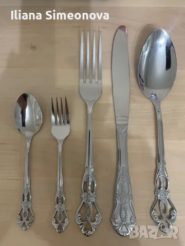 Прибори за хранене, снимка 2 - Прибори за хранене, готвене и сервиране - 49314814