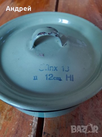 Стара Емайлирана тенджера #7, снимка 2 - Други ценни предмети - 43804642