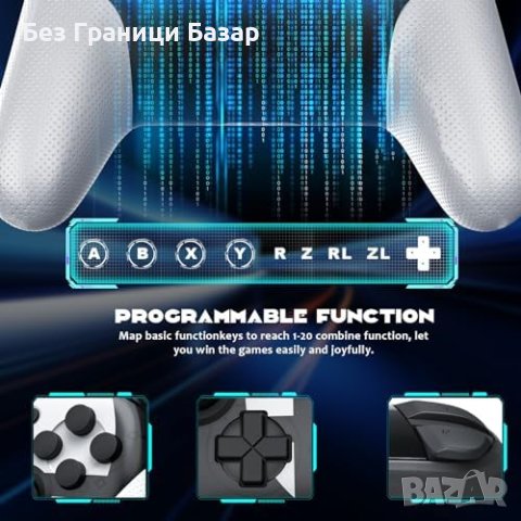 Нов Ергономичен Switch Контролер джойстик - Съвместим с Lite/OLED, снимка 3 - Друга електроника - 43683502