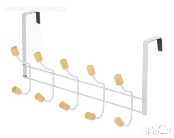 Закачалка за стена или врата,40х20х5 см, Метал и дърво , снимка 2 - Други стоки за дома - 48131357