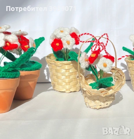 Украшения за Баба Марта и 8-ми Март, снимка 3 - Декорация за дома - 53499748