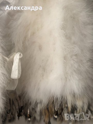 Бял Пухен елек , снимка 3 - Елеци - 33055557